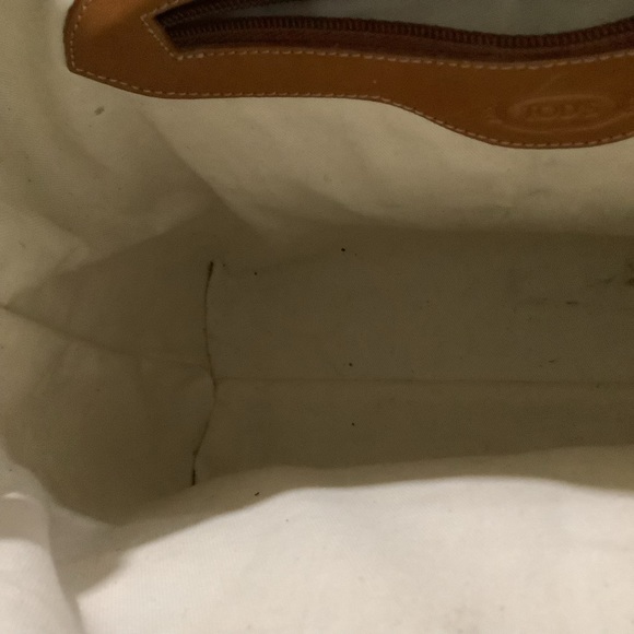 Tods brown large leather shoulder purse - Picture 10 of 16